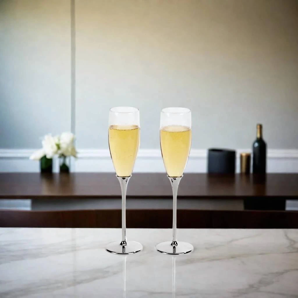 商品Creative Gifts International|Creative Gifts International - Boston Champagne Toasting Flutes Set,价格¥473,第4张图片详细描述