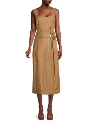 商品Vince|Leather Tank Midi Dress,价格¥3151,第1张图片