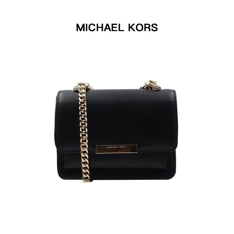 商品[国内直发] Michael Kors|MK 女包 迈克·科尔斯（MICHAEL KORS）送女友专柜款 JADE系列 黑色 小号 单肩斜挎包 32S9GJ4C0L BLACK,价格¥1172,第1张图片