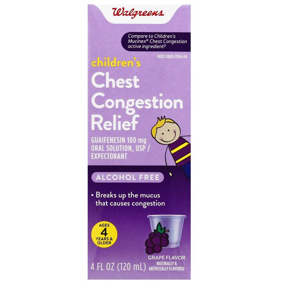 商品Walgreens|Children's Chest Congestion Relief,价格¥108,第1张图片