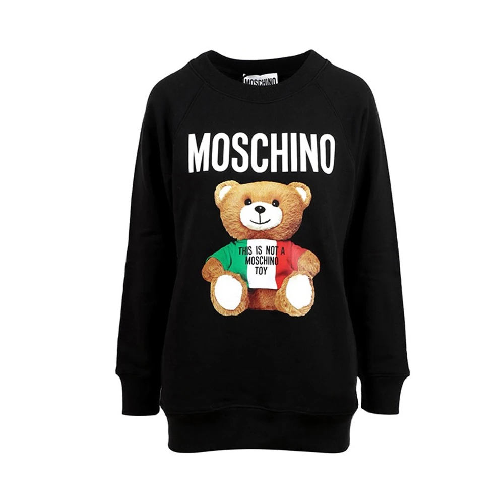 商品Moschino|MOSCHINO 黑色女士卫衣/帽衫 EA1710-0527-1555,价格¥1517,第1张图片