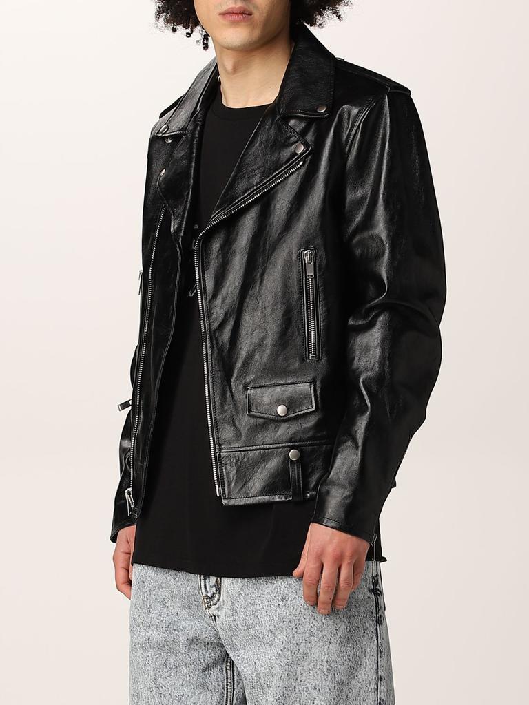 商品Yves Saint Laurent|Saint Laurent leather biker jacket,价格¥25545,第6张图片详细描述