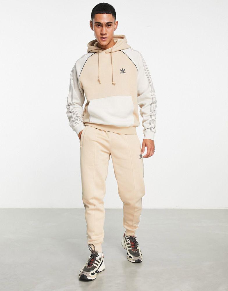 商品Adidas|adidas Originals SPRT blocked hoodie in beige,价格¥483,第4张图片详细描述