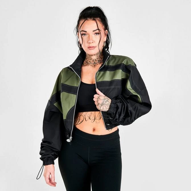 商品Reebok|Women's Reebok Cardi B Woven Satin Jacket,价格¥636,第1张图片