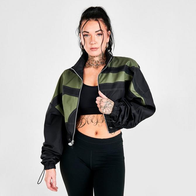 商品Reebok|Women's Reebok Cardi B Woven Satin Jacket,价格¥609,第1张图片