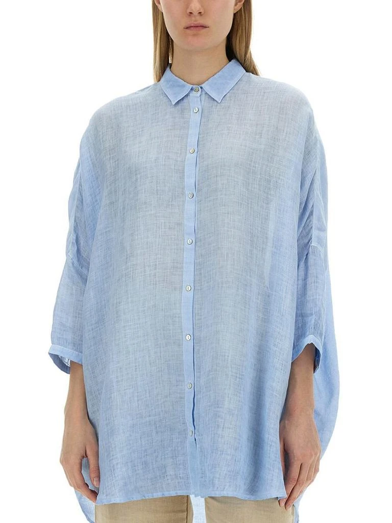 商品120% Lino|120% Lino Shirts in Baby Blue,价格¥1005,第4张图片详细描述