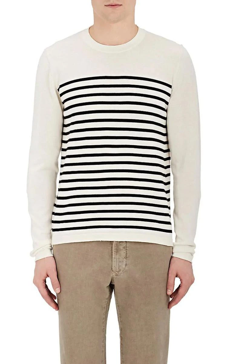 商品Piattelli|Striped Cotton Crewneck Sweater,价格¥588,第1张图片