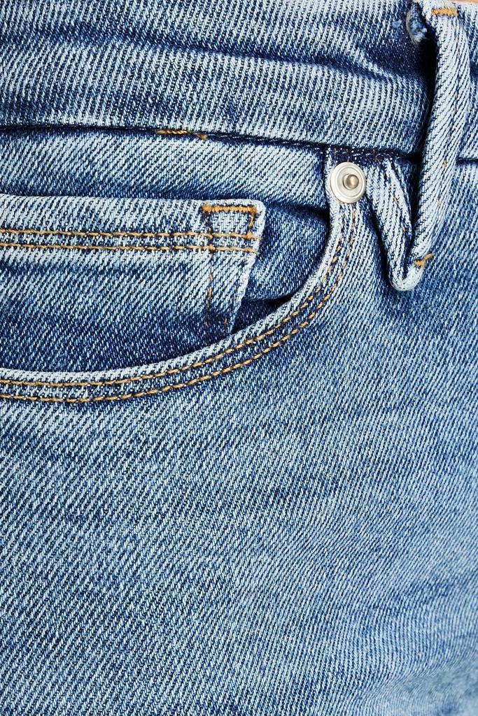 商品Good American|Good Waist cropped distressed high-rise skinny jeans,价格¥581,第6张图片详细描述
