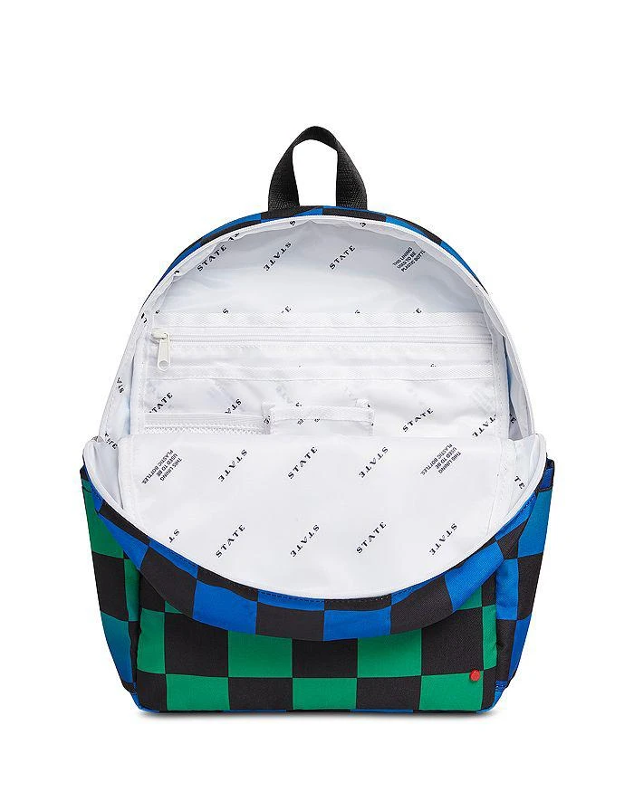 商品STATE|Kane Kids Unisex Ombré Checkered Travel Backpack,价格¥704,第3张图片详细描述
