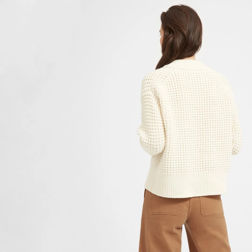 商品Everlane|华夫格纹圆领羊毛衫,价格¥383,第4张图片详细描述