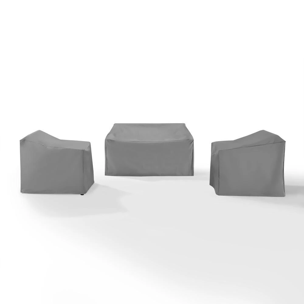 商品Crosley Furniture|3Pc Furniture Cover Set Gray - Loveseat & 2 Chairs,价格¥1091,第4张图片详细描述