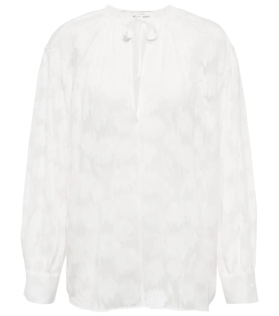 商品Vince|Floral silk and cotton blouse,价格¥2493,第1张图片