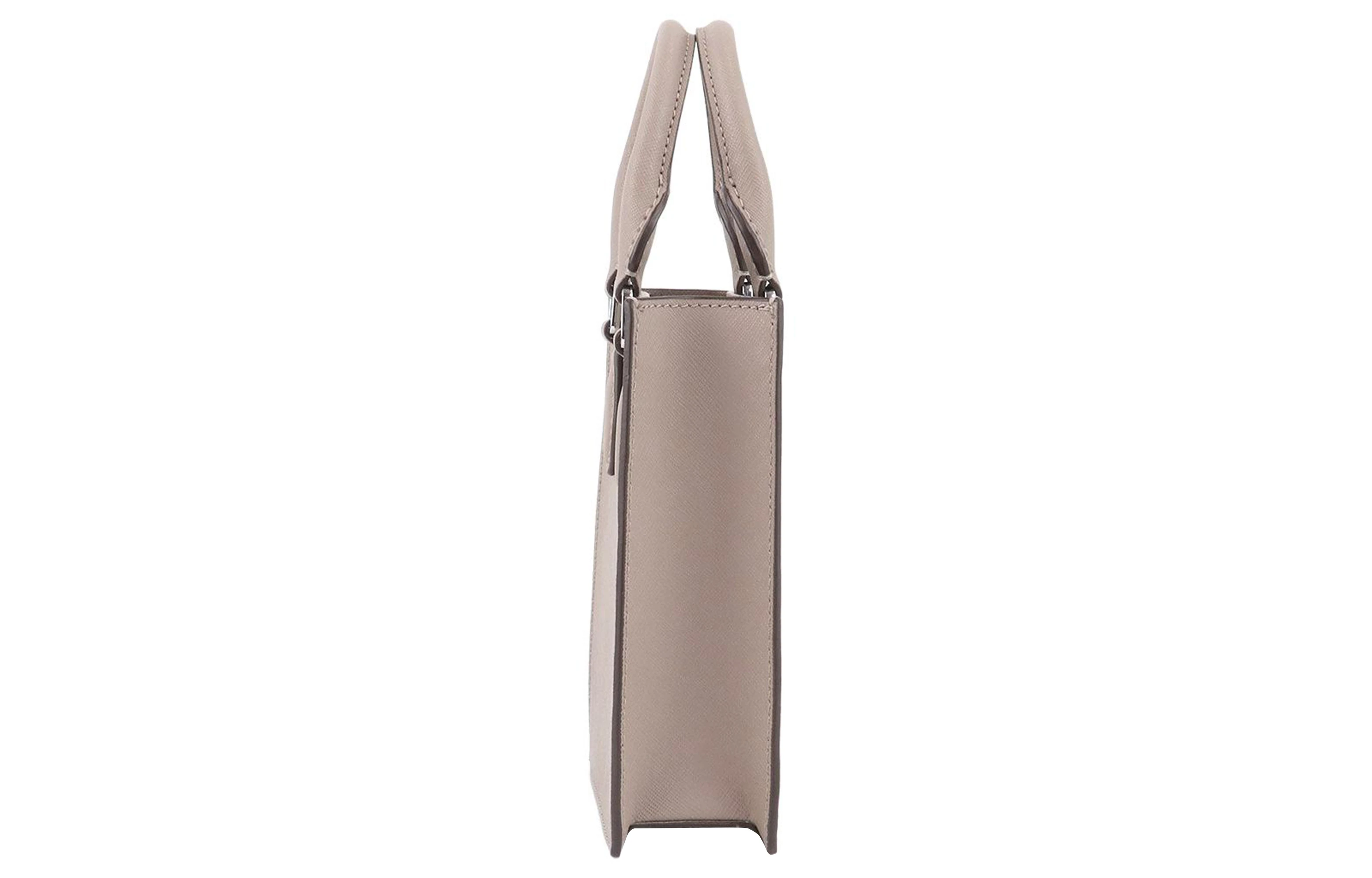 商品[国内直发] Tory Burch|汤丽柏琦 TB Emerson 琴谱 牛皮 托特包Tote包购物袋斜挎包 迷你 女款 银灰色,价格¥3026,第3张图片详细描述