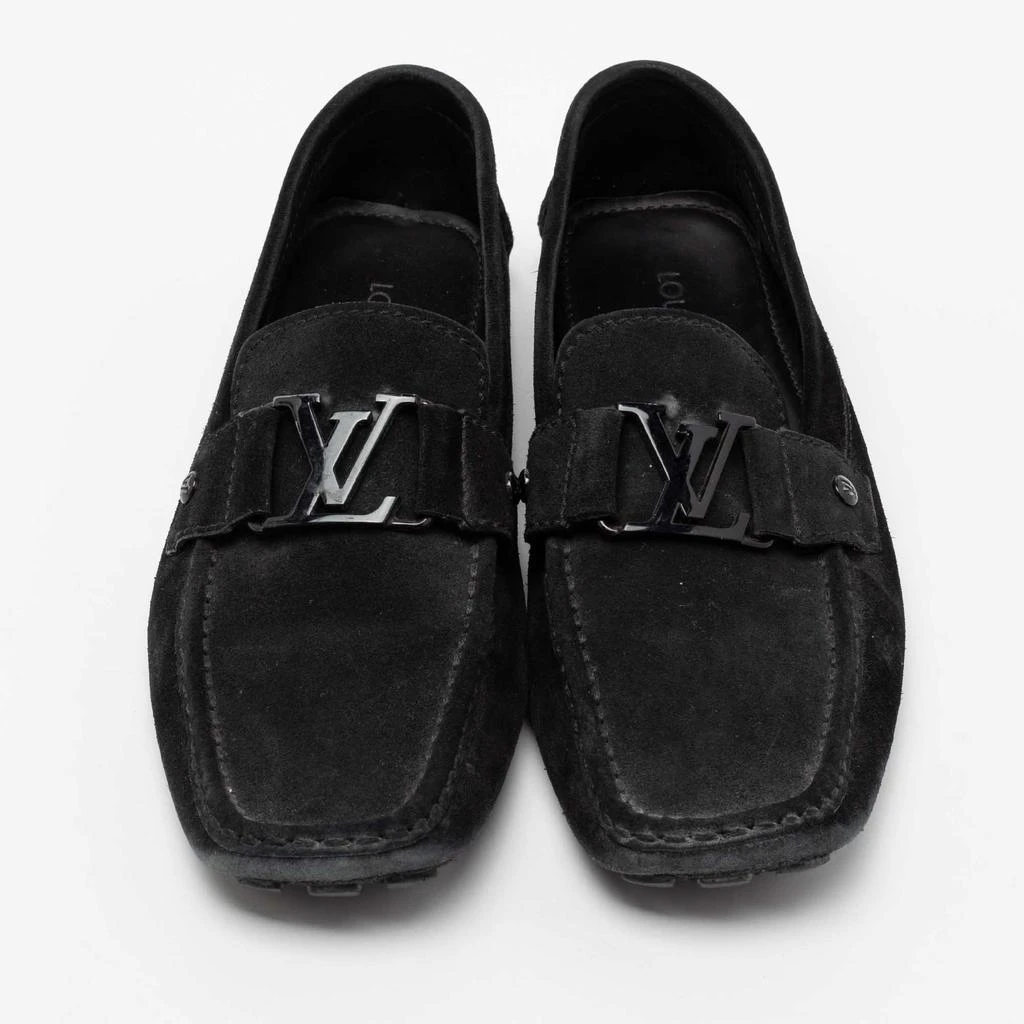 商品[二手商品] Louis Vuitton|Louis Vuitton Black Suede Monte Carlo Loafers Size 42,价格¥2933,第3张图片详细描述