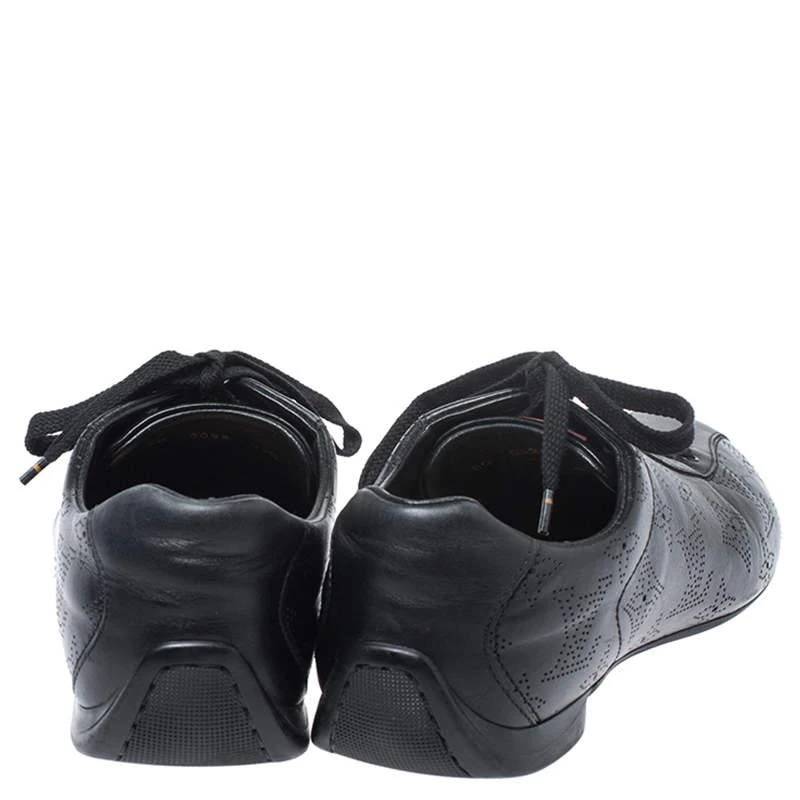 商品[二手商品] Louis Vuitton|Louis Vuitton Black Mahina Leather Low Top Sneakers Size 39.5,价格¥3957,第5张图片详细描述