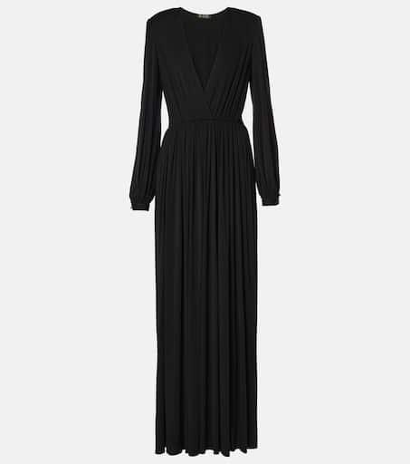 Loro Piana Bianca gathered jersey maxi dress - Dresses