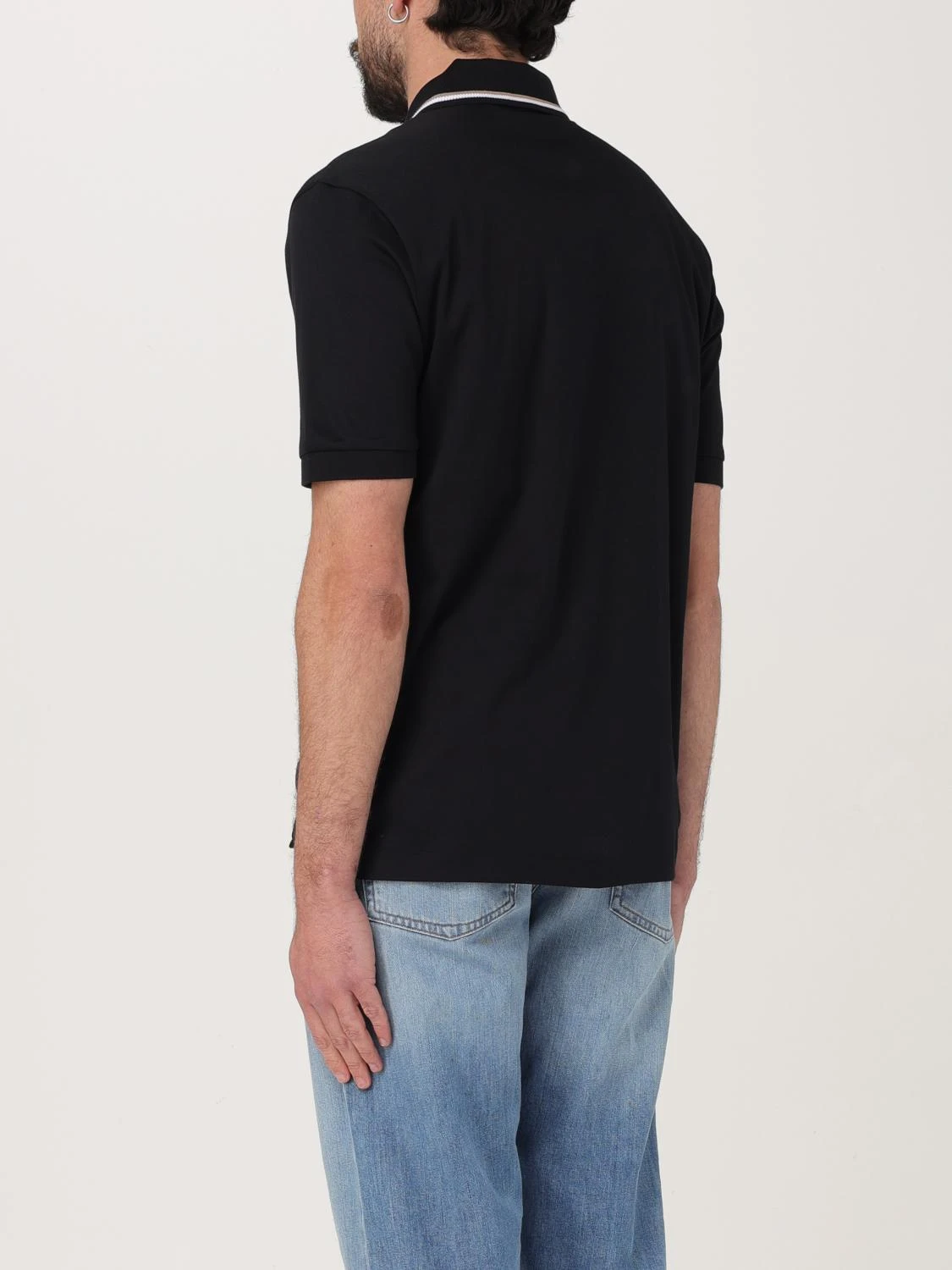商品【商品预售7天】 Hugo Boss|Hugo Boss 男士POLO衫 50469360001-0 黑色,价格¥722,第3张图片详细描述