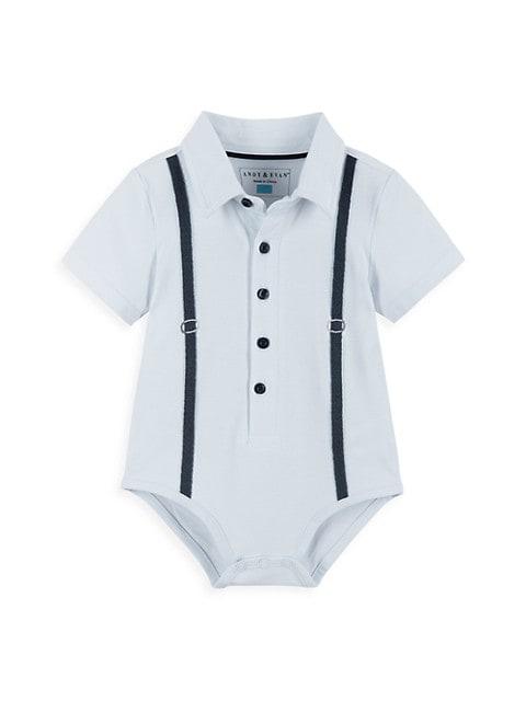 Baby Boy's 2-Piece Shirtzie Bodysuit & Plaid Shorts Set商品第3张图片规格展示