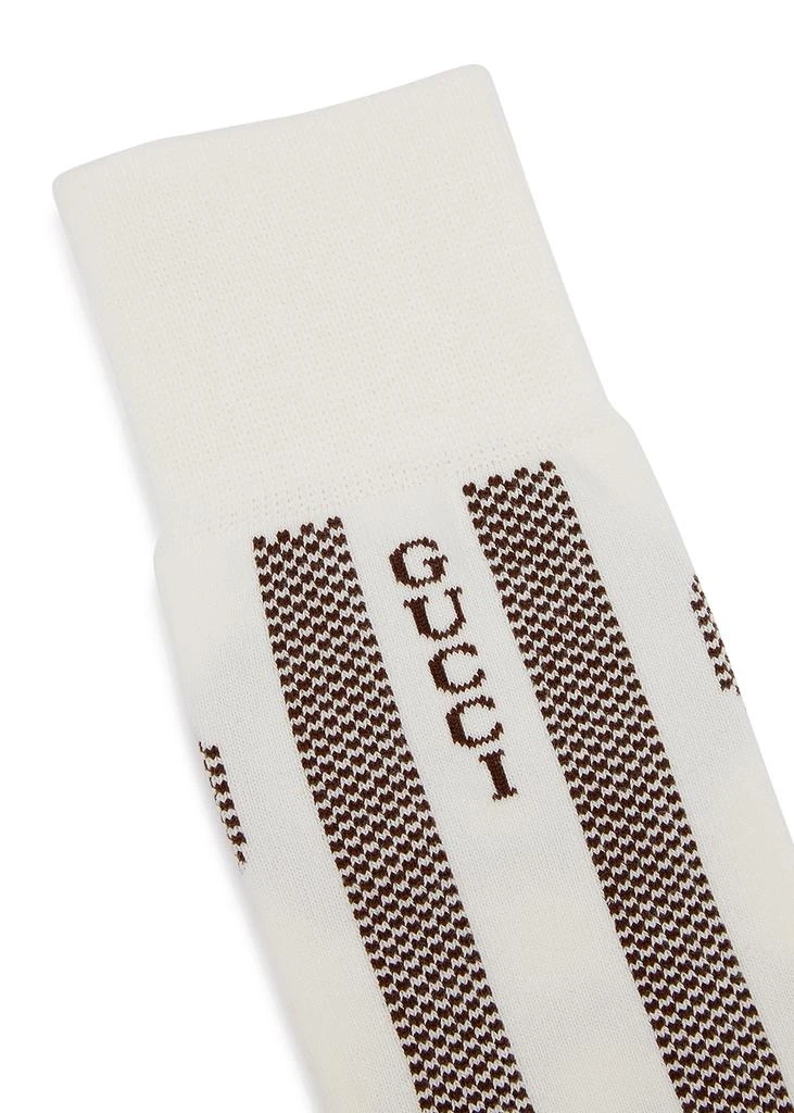 商品Gucci|GG cotton-blend knee-high socks,价格¥1386,第2张图片详细描述