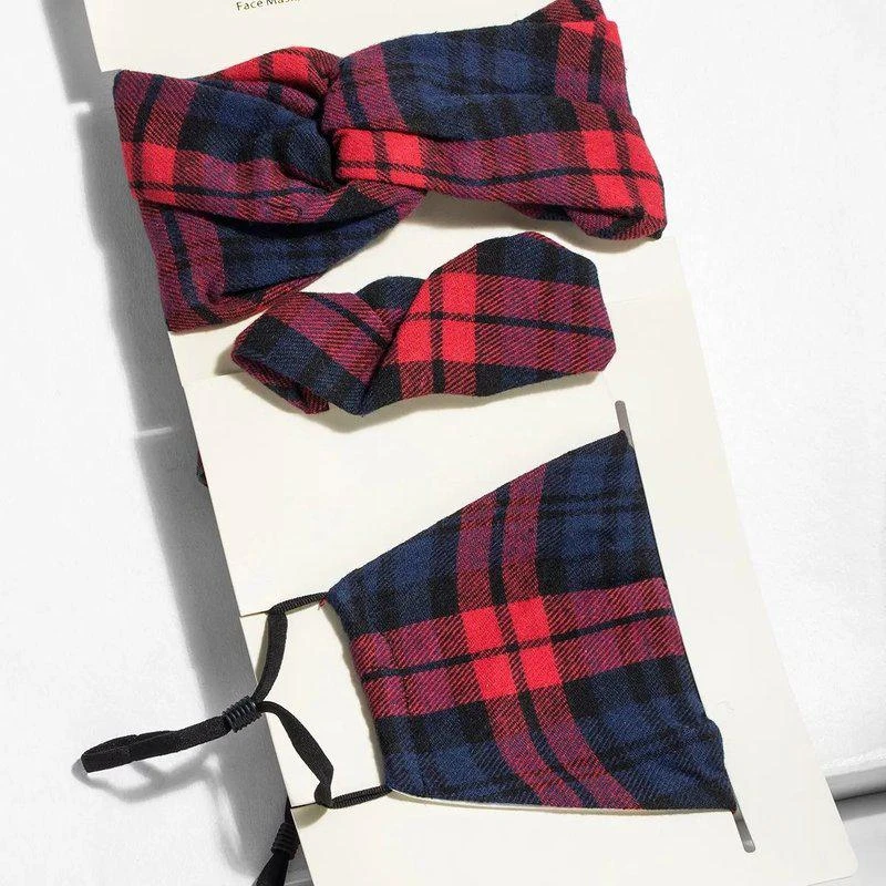 商品Saachi Style|Face Mask, Scrunchie and Headband Set,价格¥218,第2张图片详细描述
