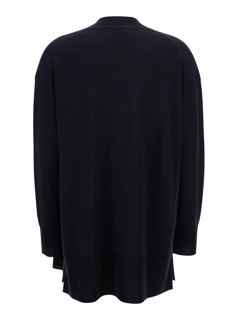 商品Allude|Blue Open Cardigan with Long Sleeves in Wool Woman,价格¥1756,第2张图片详细描述