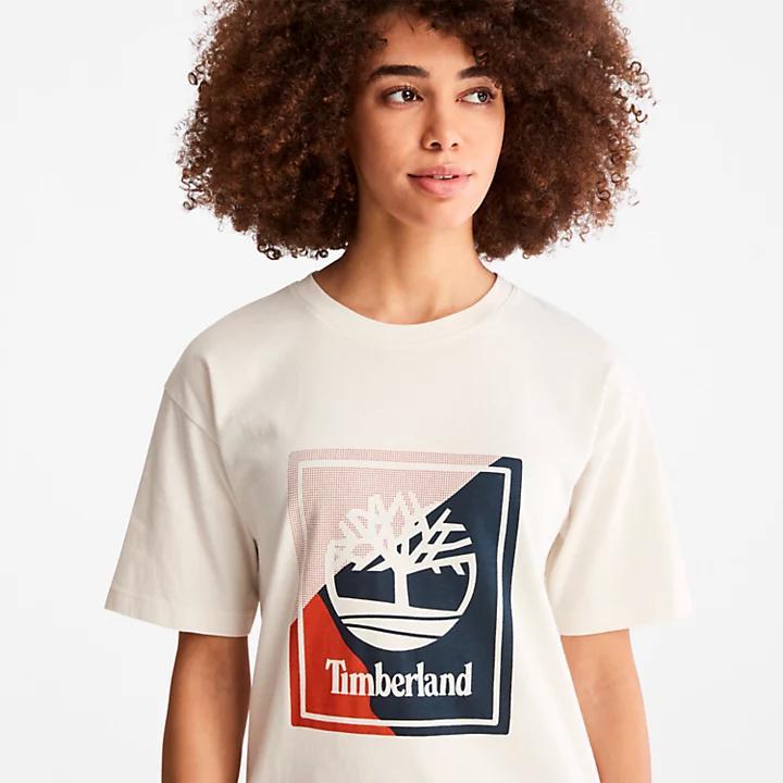 商品Timberland|Logo Graphic T-Shirt for Women in White,价格¥139,第7张图片详细描述