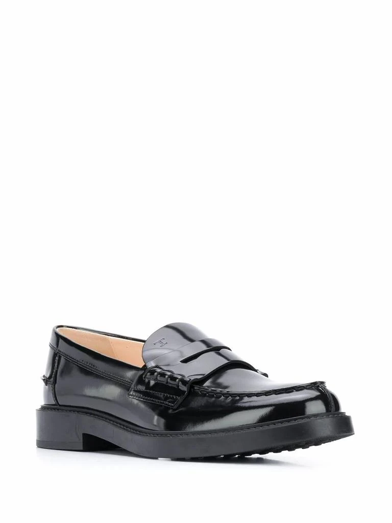 商品Tod's|Tod's women's black leather loafers,价格¥4013,第2张图片详细描述