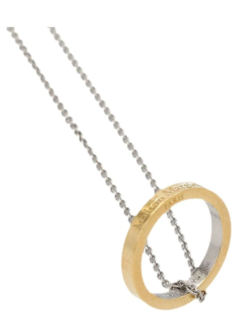 商品MAISON MARGIELA|Maison Margiela Ring-Pendant Detailed Necklace,价格¥2621,第2张图片详细描述