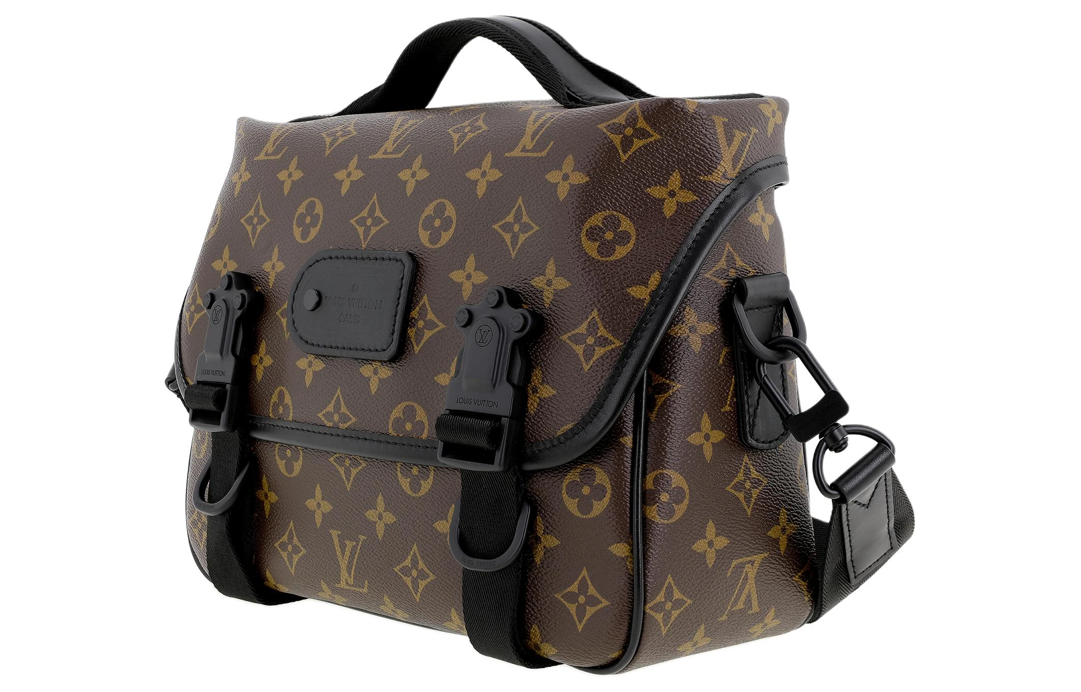 商品[国内直发] Louis Vuitton|Trail QUEST 可拆卸可调节肩带 Monogram Macassar 涂层帆布 邮差包单肩斜挎包 男女同款情侣款 棕黄色,价格¥30211,第3张图片详细描述