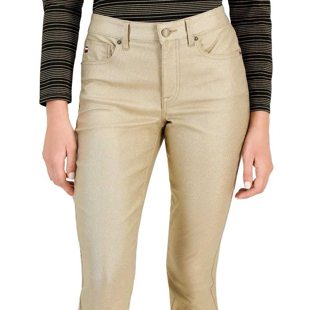 商品Tommy Hilfiger|Women's Tribeca Skinny-Leg Ankle Metallic Jeans,价格¥250,第3张图片详细描述