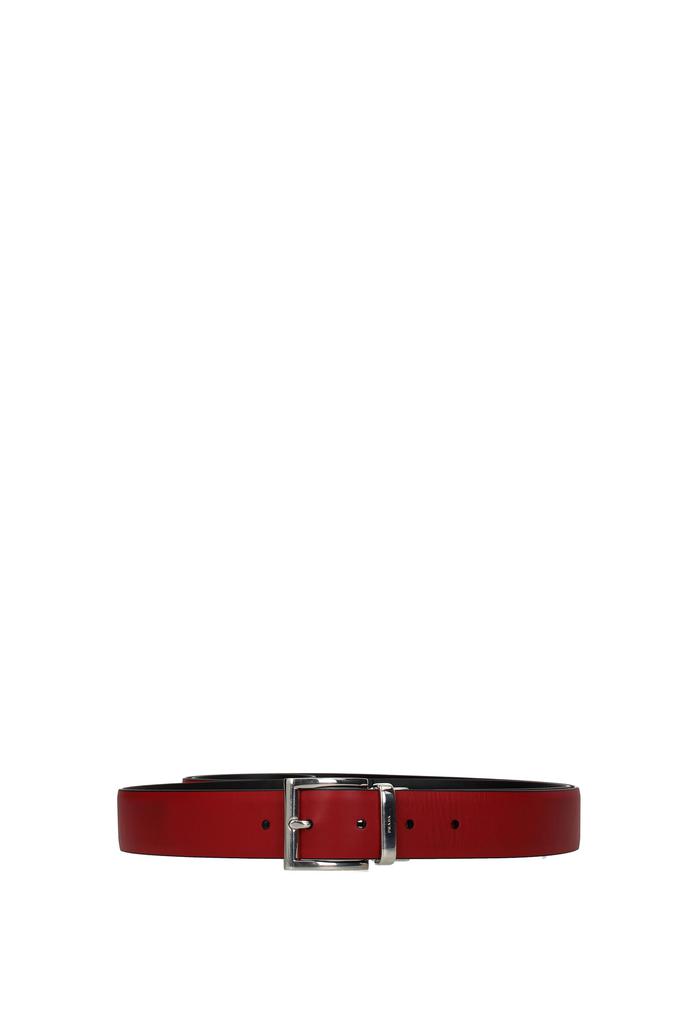 Regular belts Leather Red Black商品第1张图片规格展示