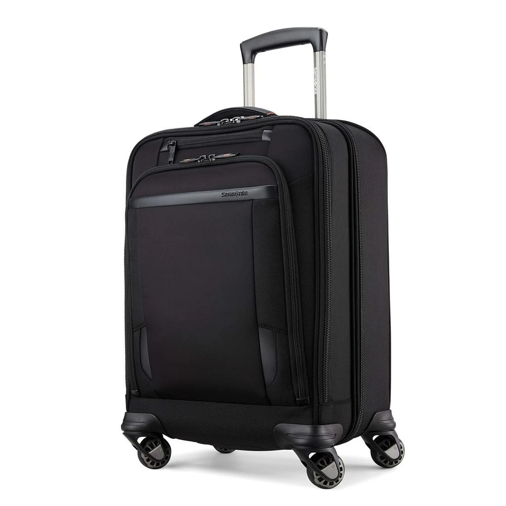 商品Samsonite|Samsonite Pro Travel Softside Expandable Luggage with Spinner Wheels, Black, Carry-On 21-Inch,价格¥2009,第1张图片