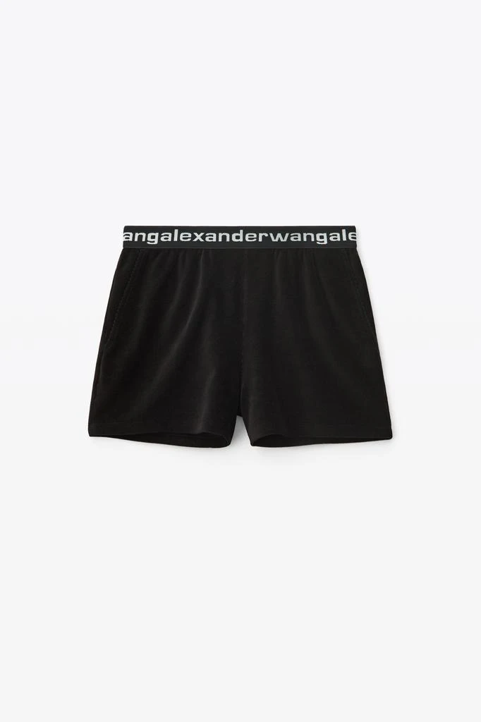 商品Alexander Wang|LOGO ELASTIC SHORT IN STRETCH CORDUROY,价格¥2003,第3张图片详细描述