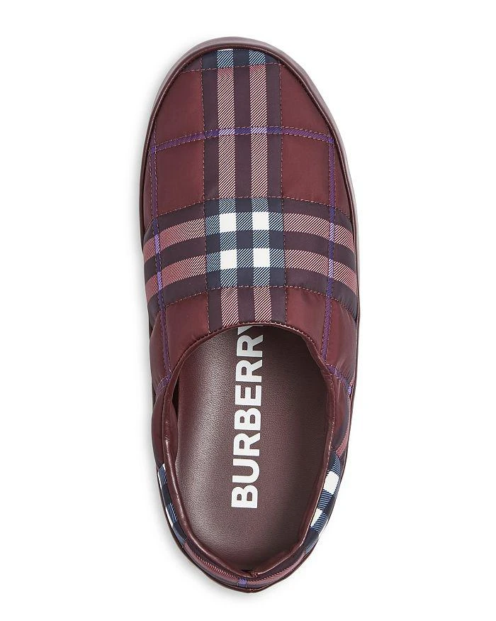 商品Burberry|Men's Northaven Check Quilted Slipper Mules,价格¥1850,第2张图片详细描述
