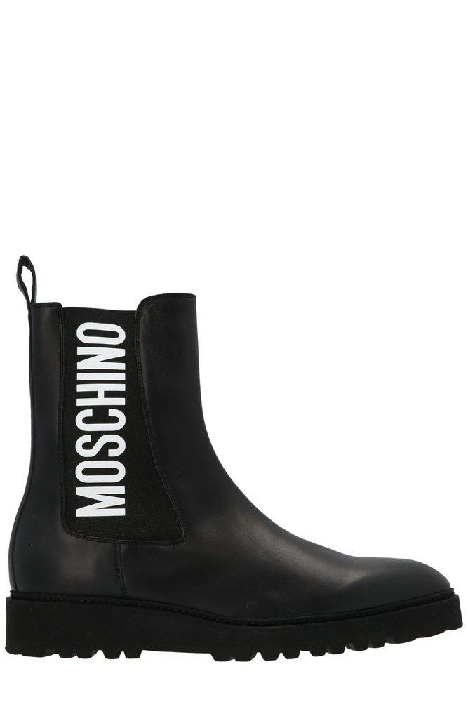 商品Moschino|Moschino Logo Printed Boots,价格¥1364,第1张图片
