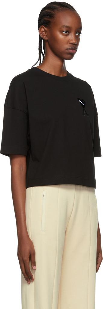 商品AMI|Black Puma Edition Cotton T-Shirt,价格¥649,第4张图片详细描述