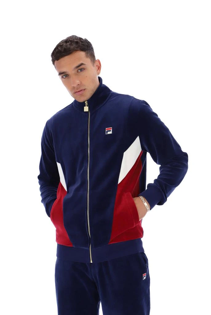 商品Fila|Fila Lane Track Jacket - Peacoat/Rhubarb/Whisper White,价格¥300,第1张图片