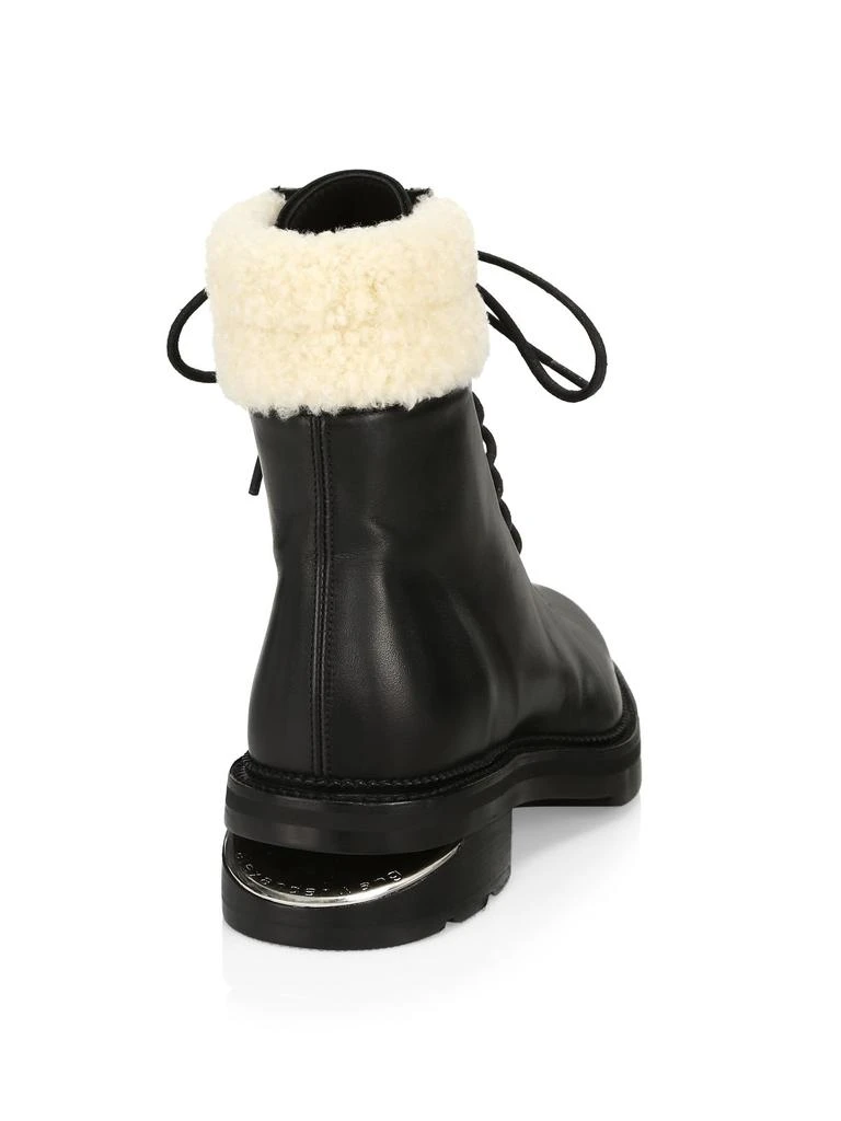 商品Alexander Wang|Andy Shearling-Trimmed Leather Hiking Boots,价格¥3651,第3张图片详细描述