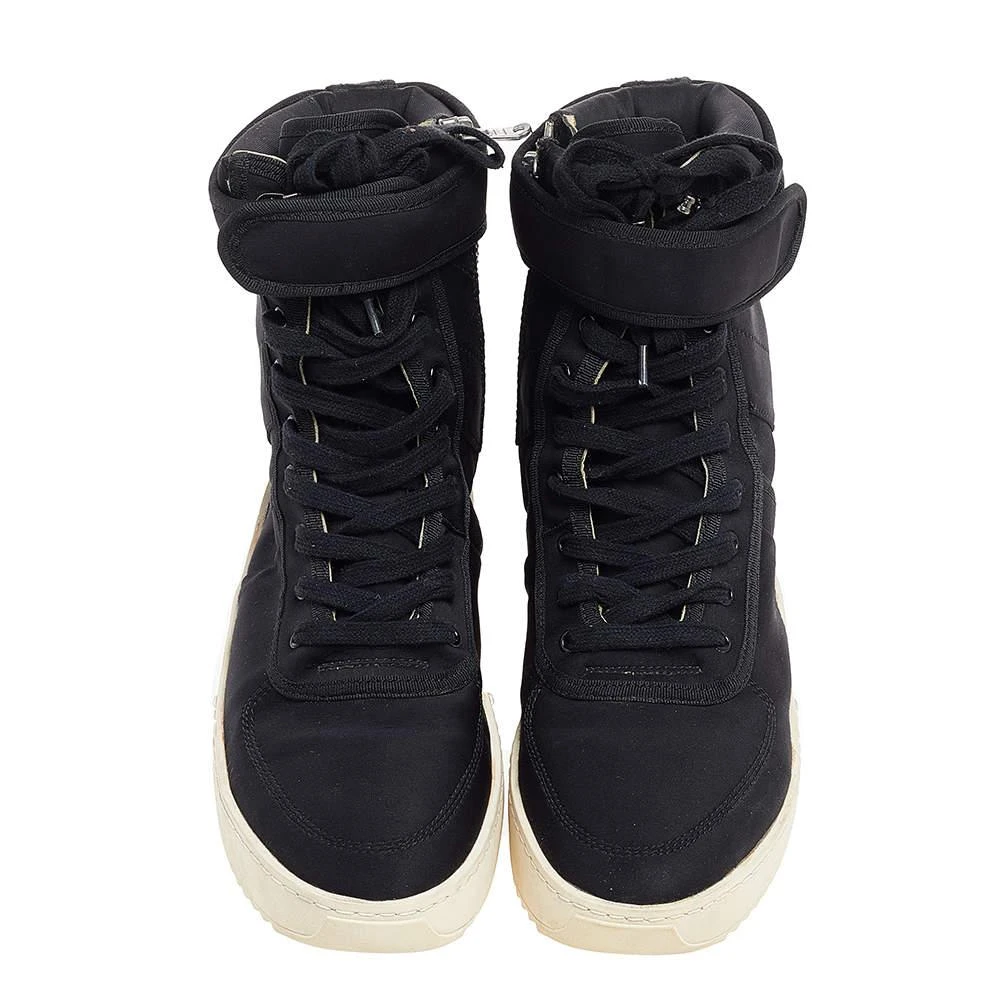 商品[二手商品] Fear of god|Fear Of God Black Neoprene Military High Top Sneakers Size 43,价格¥3074,第3张图片详细描述