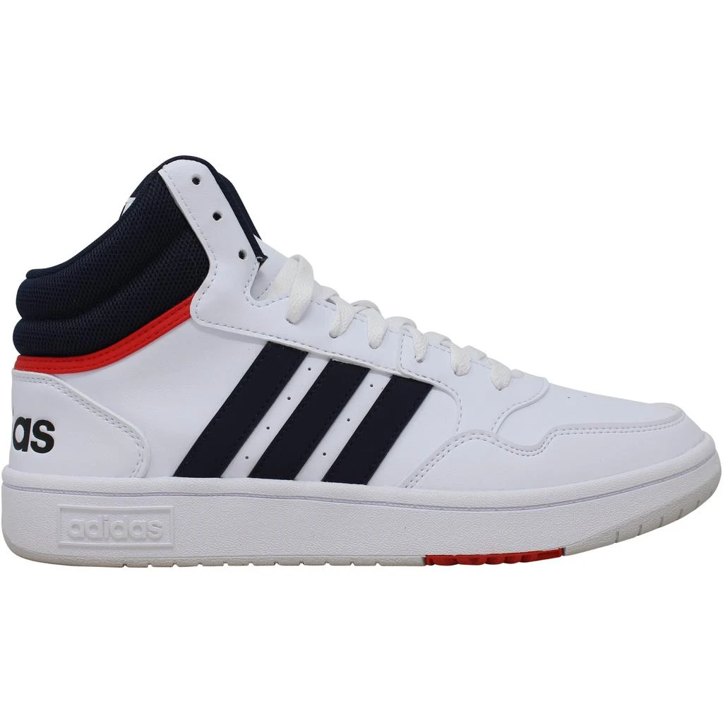 商品Adidas|Adidas Hoops 3.0 Mid Cloud White/Legend Ink/Vivid Red  GY5543 Men's,价格¥475,第1张图片