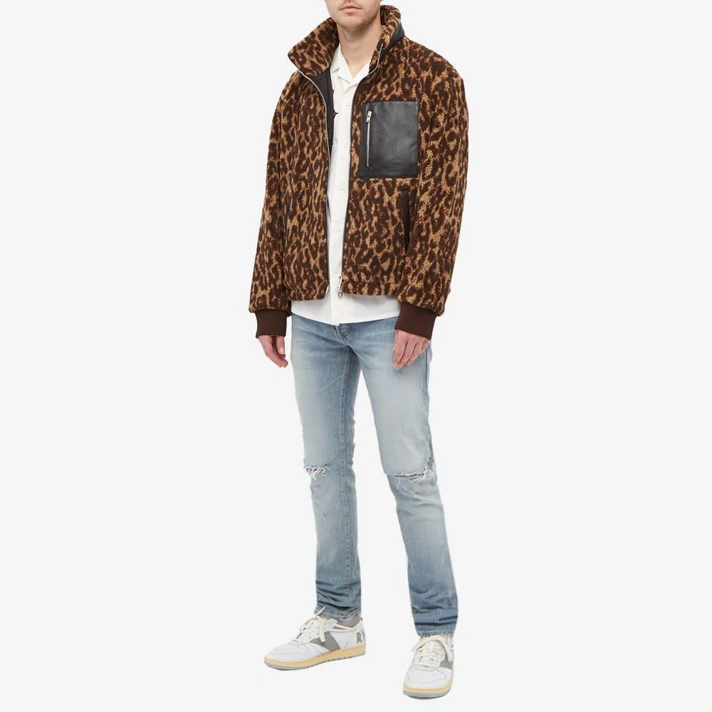 AMIRI Printed Leopard Polar Fleece Jacket 商品