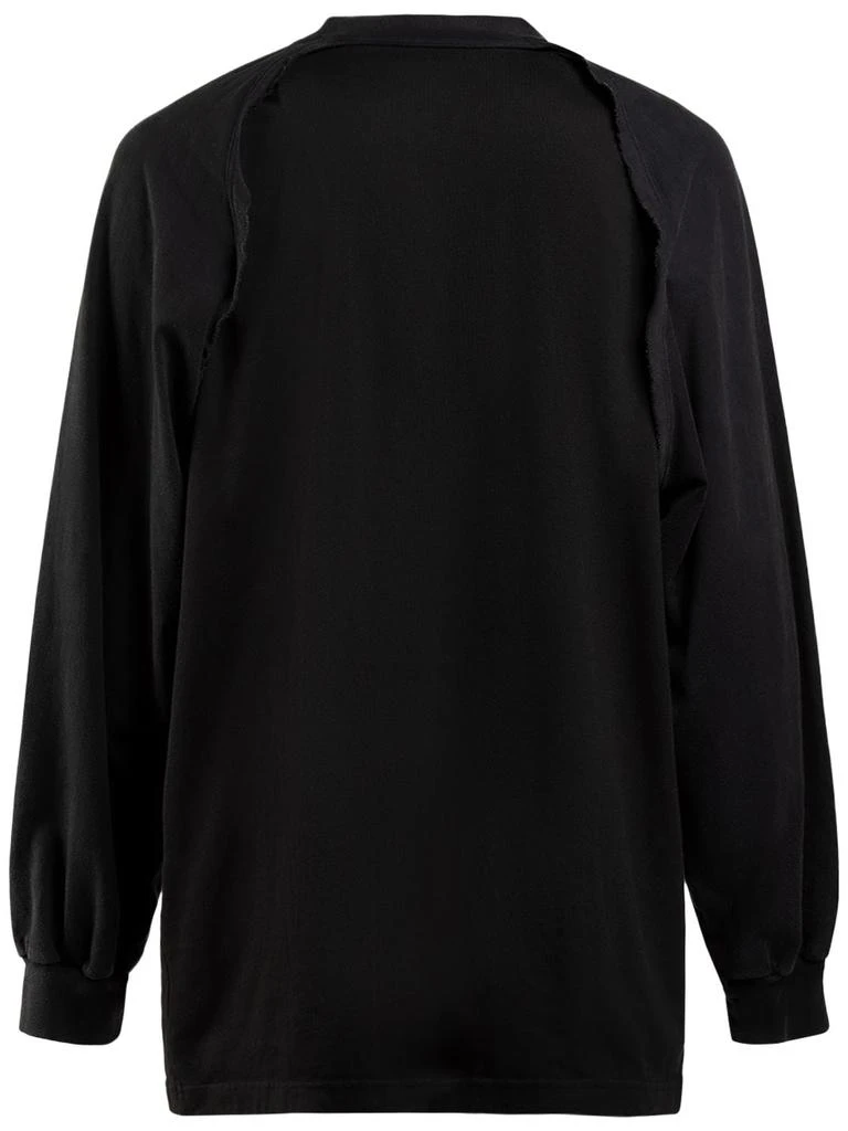 商品Balenciaga|Patched Raglan Cotton Sleevles T-shirt,价格¥7318,第4张图片详细描述