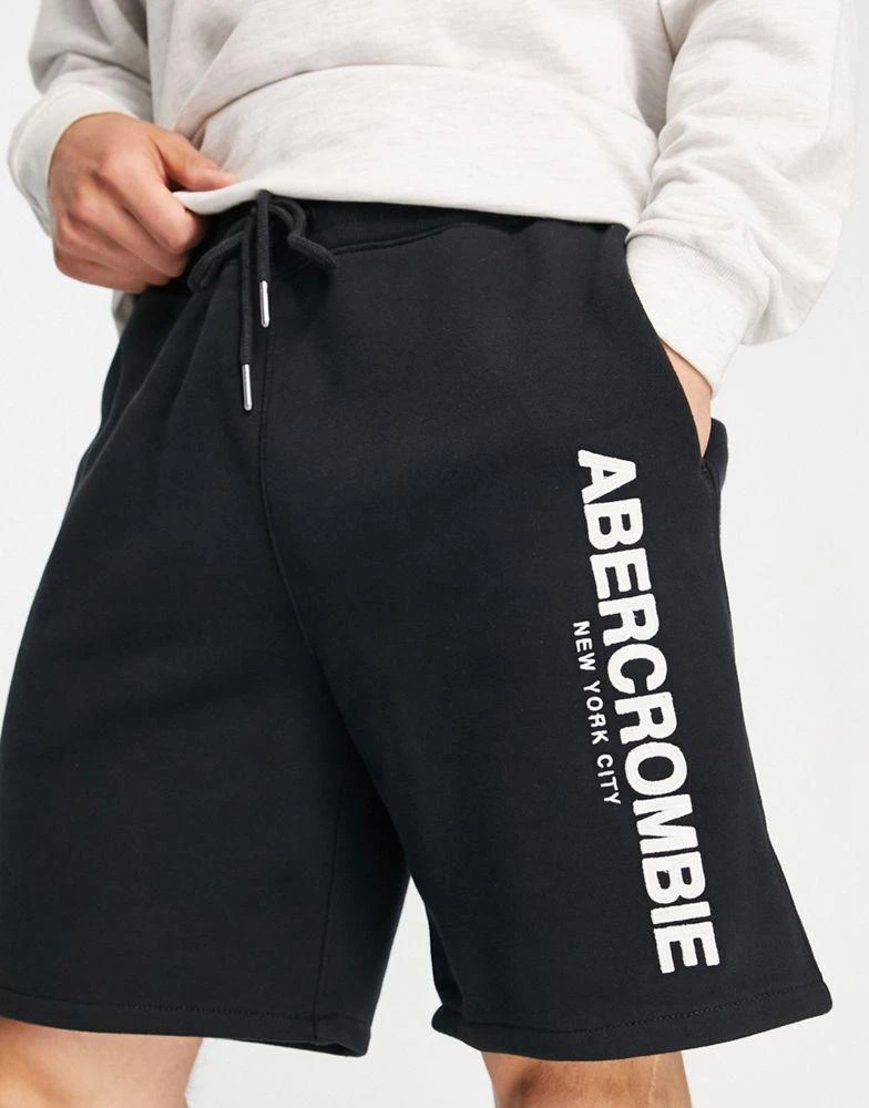 商品Abercrombie & Fitch|Abercrombie & Fitch sweat logo short in black,价格¥285,第1张图片