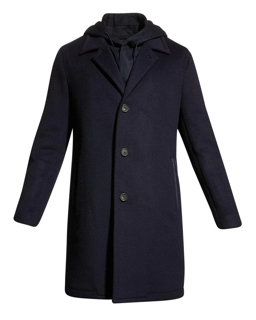 商品Vince|Men's Mac Mixed-Media Coat,价格¥2548,第2张图片详细描述