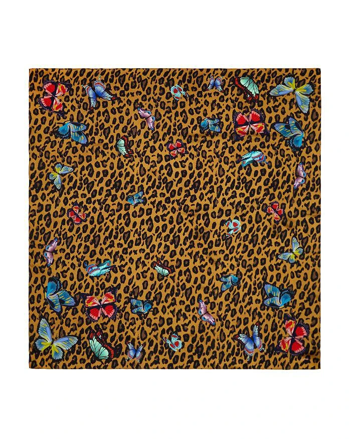 商品Echo Design|Butterfly Leopard Print Silk Scarf - 100% Exclusive ,价格¥744,第2张图片详细描述