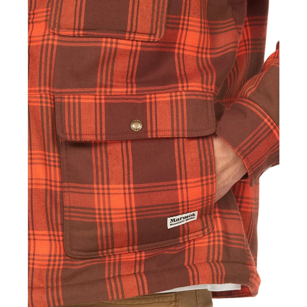 商品Marmot|Men's Ridgefield Plaid Fleece-Lined Flannel Shirt Jacket,价格¥659,第3张图片详细描述