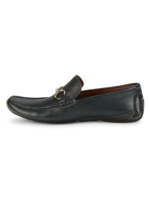 商品Massimo Matteo|​Pebbled Leather Bit Driving Loafers,价格¥438,第4张图片详细描述