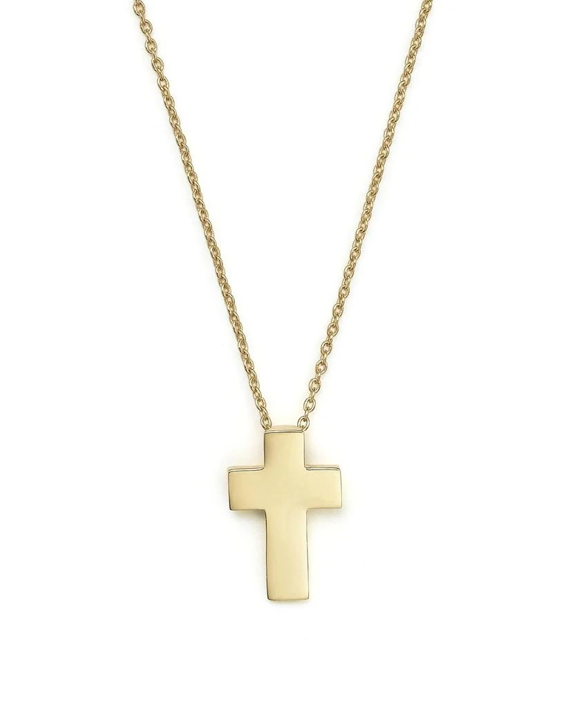 商品Roberto Coin|18K Yellow Gold "Tiny Treasure" Cross Pendant Necklace, 18",价格¥5446,第1张图片