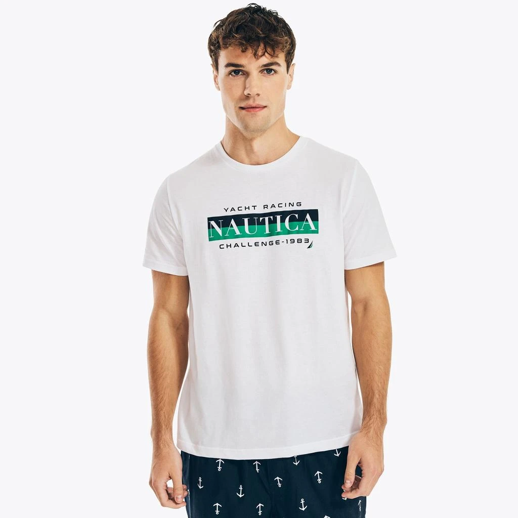 商品Nautica|Nautica Mens Yacht Racing Graphic Sleep T-Shirt,价格¥64,第1张图片