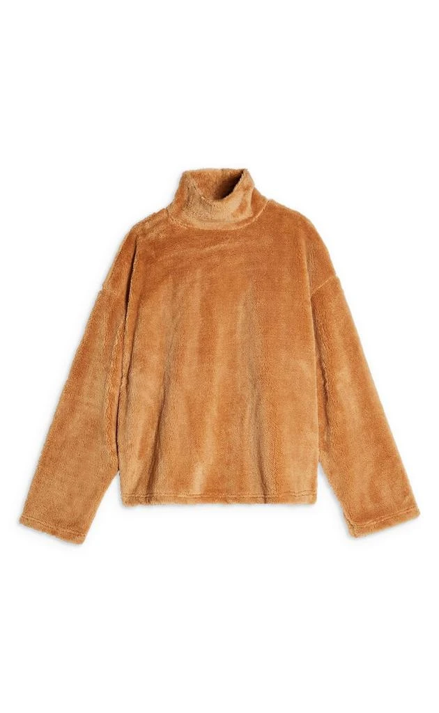 商品Topshop|泰迪羊毛漏斗领上衣,价格¥172,第4张图片详细描述